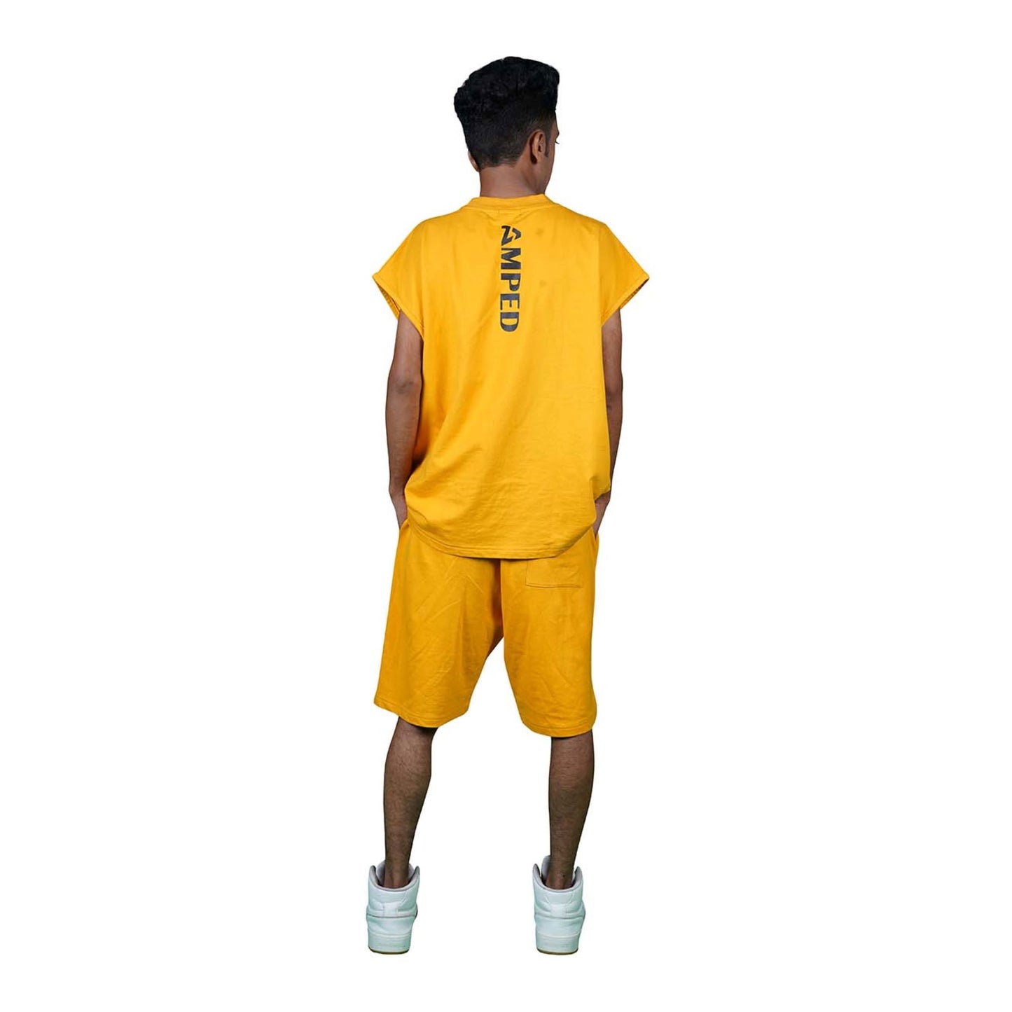 Boy co-ord set with shorts and relaxed cut sleeves T-shirt