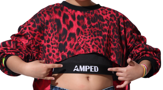 Leopard print girl crop top